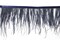Belagio Ostrich Feather Trim, 6" Wide, 10-Yard Bolt, Navy Blue